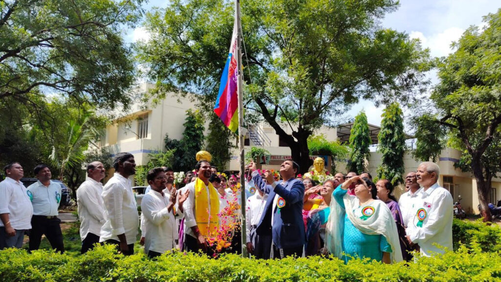 OU VC Garlanded The Statue Of Komaram Bheem On His Birth Anniversary