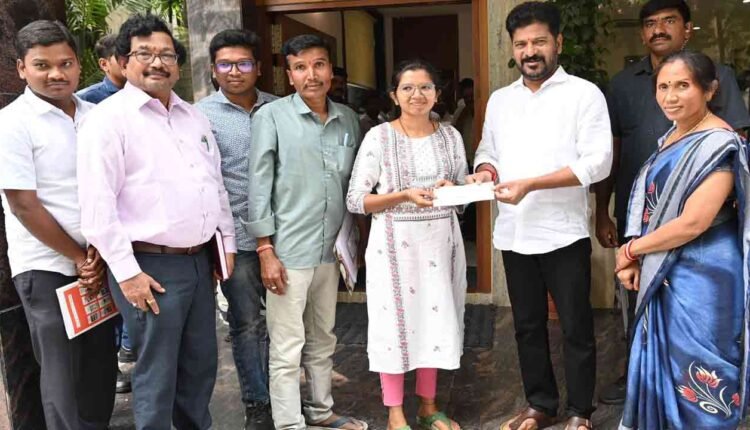 Revanth Reddy Provided Financial Aid To A Tribal Girl