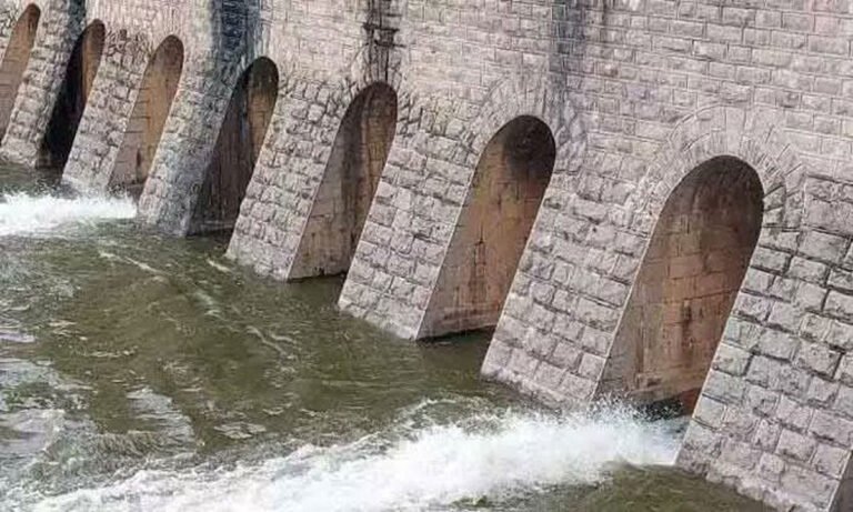 Gates Of Osman Sagar And Himayat Sagar Reservoirs Opened