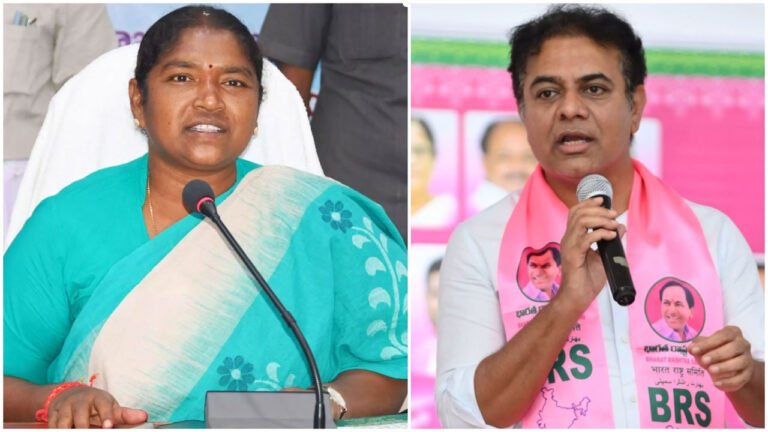 Seethakka Rebuts KTR's Debt Accusations