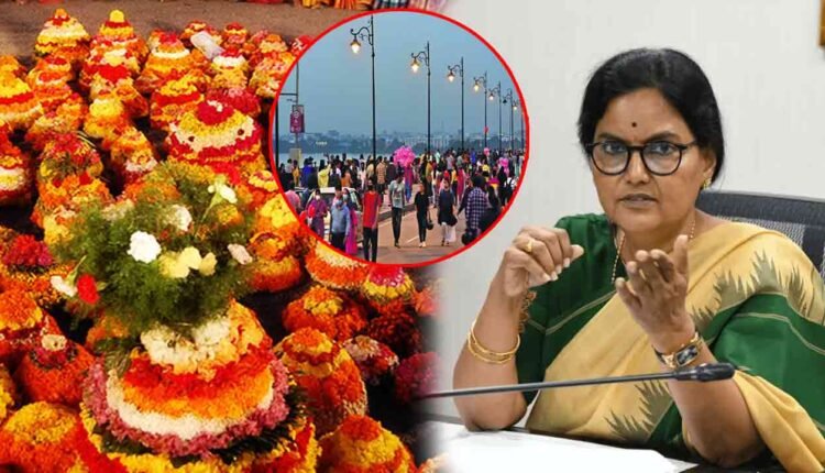 Grand Bathukamma Celebrations At Tank Bund On Oct. 10
