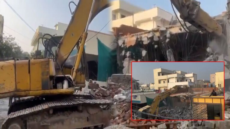 HYDRA Razes Illegal Structures In Sangareddy