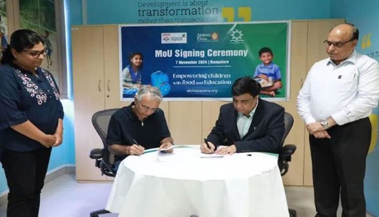 Akshaya Patra Foundation, HPCL Ink Pact To Support 1,000 Students In 3 Cities