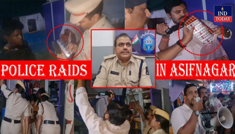 Police Raids In Manger Basthi, Asif Nagar