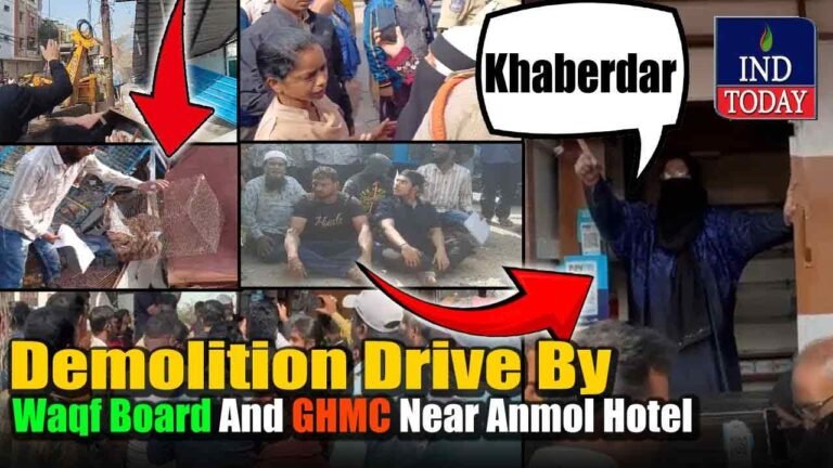 WATCH | Demolition Drive Near Anmol Hotel in Eidi Bazaar