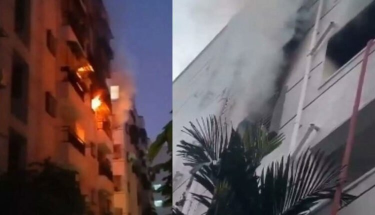 Fire Breaks Out At An Apartment In Hyderabad