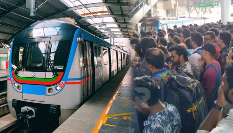 Technical Glitch Disrupts Hyderabad Metro Services, Huge Rush At Metro Stations