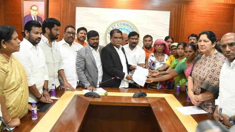 Lagacherla Tribals Reach New Delhi To Lodge Complaint With National SC/ST Commission