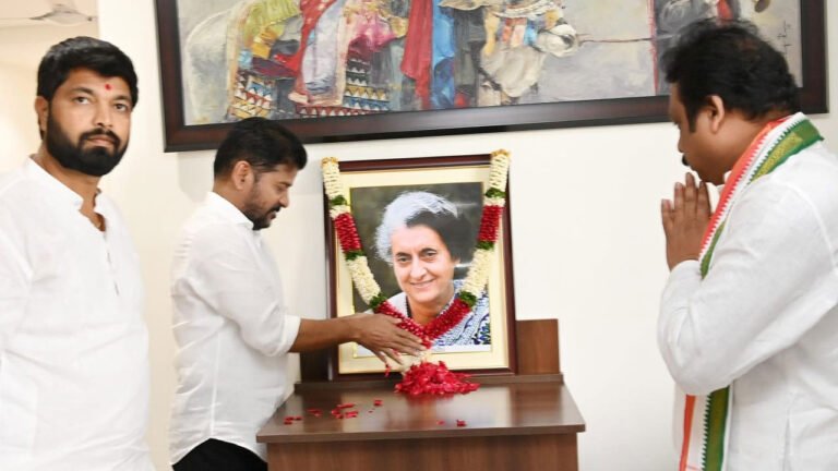 CM Revanth Reddy Pays Tribute To Indira Gandhi On Birth Anniversary