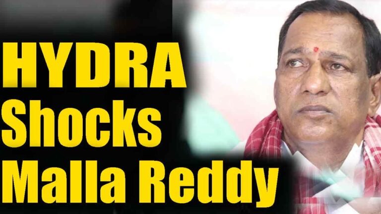 Unexpected Shock To Former Minister Malla Reddy: HYDRA Attacked His Followers Construction