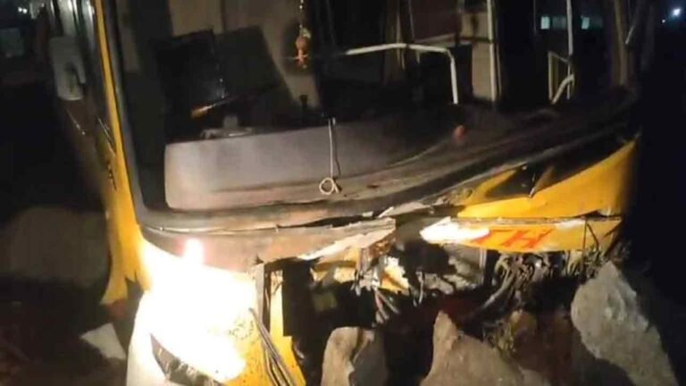 15 Passengers Injured After Bus Rams Culvert In Nalgonda