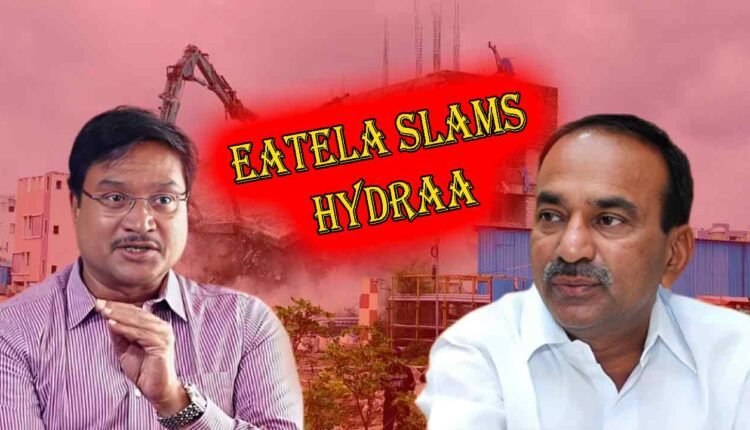 Eatala Sees Red Over HYDRA Notices To Residents 