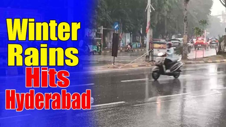 WATCH | Winter Rains Hit Hyderabad, Cloudy Sky For Next 24 Hours