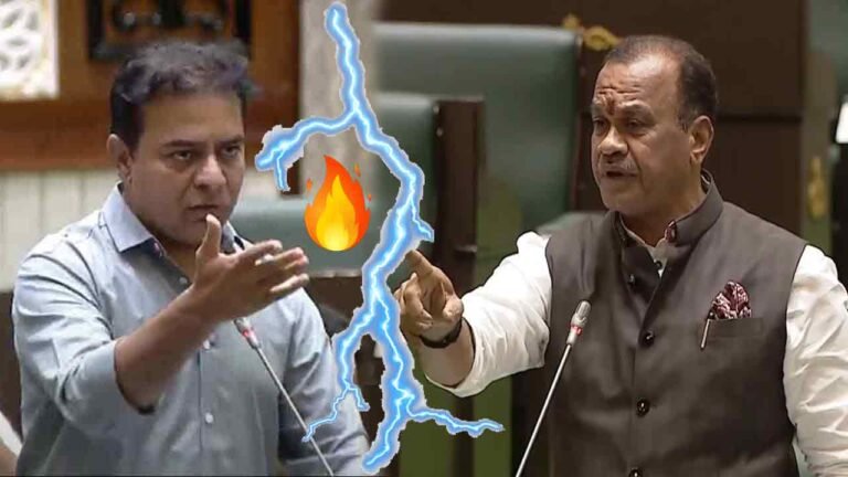 War Of Words Between KTR And Minister Komatireddy Venkat Reddy