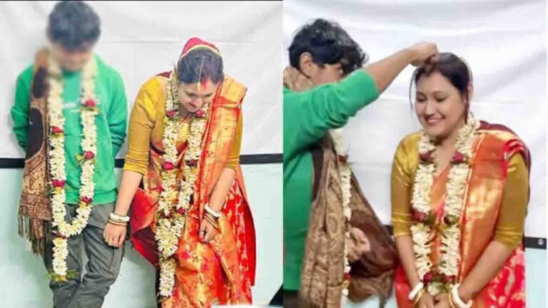 Female professor 'marries' student in classroom!