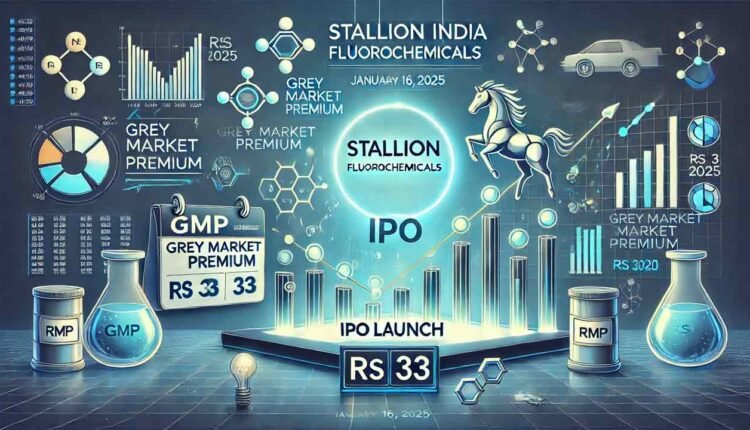 Stallion India Fluorochemicals IPO Set to Open on 16th Jan With a Strong GMO