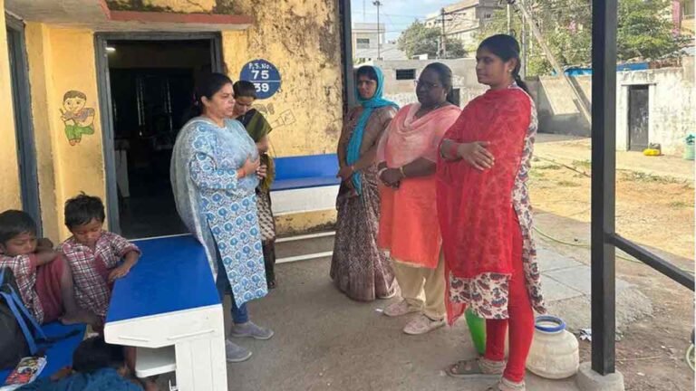 Sanga Reddy Collector Suspends Three Govt Teachers For Making Students Carry Gravel