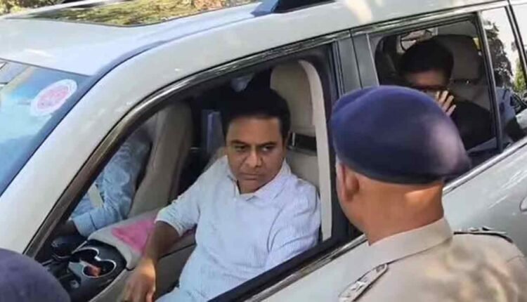 KTR Left ACB Office After Giving Letter Alleging ACB Refused To Allow His Lawyers