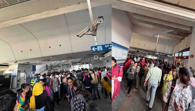 Hyderabad Metro Delays Due to Technical Glitch