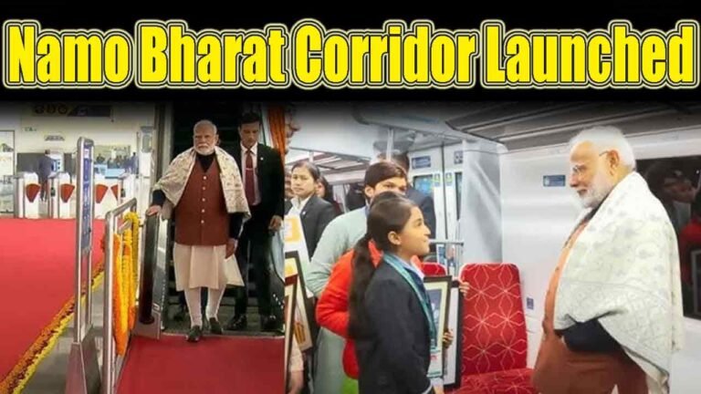 PM Modi Inaugurated The Namo Bharat Corridor