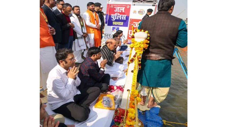 Rajnath Singh Visits Prayagraj To Participate In Ongoing Maha Kumbh Mela