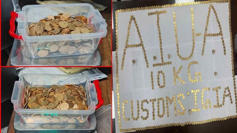 10 Kg Gold Seized at Delhi Airport