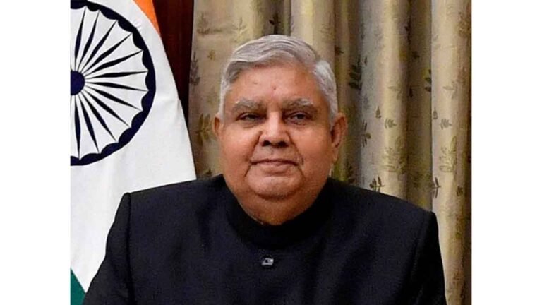 Vice-President Dhankhar To Visit Chandigarh, Mohali, And Punjab Today