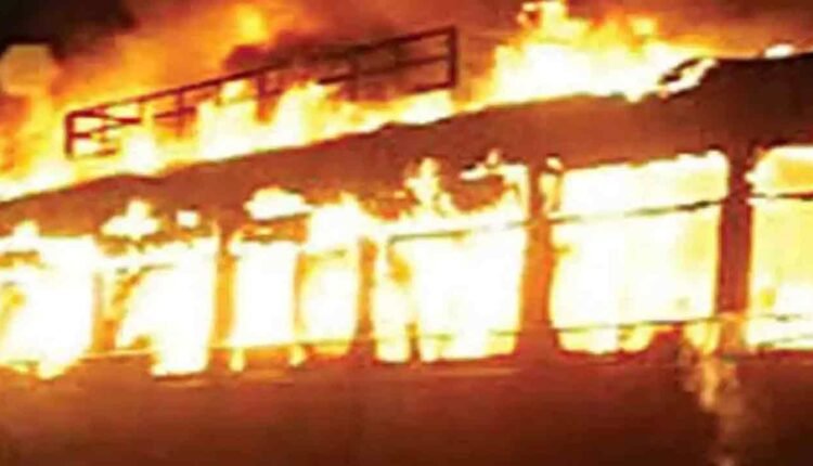 Fire Destroys Two TSRTC Buses at Kushaiguda Depot