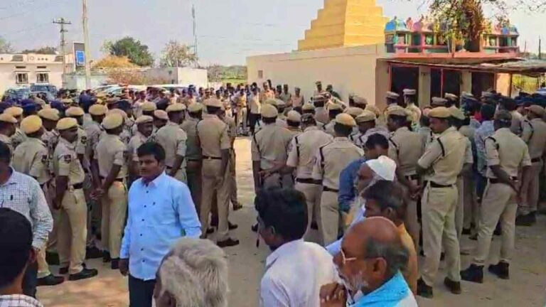 Tension Rises in Lagacherla as Villagers Protest Against Land Survey for Industrial Park