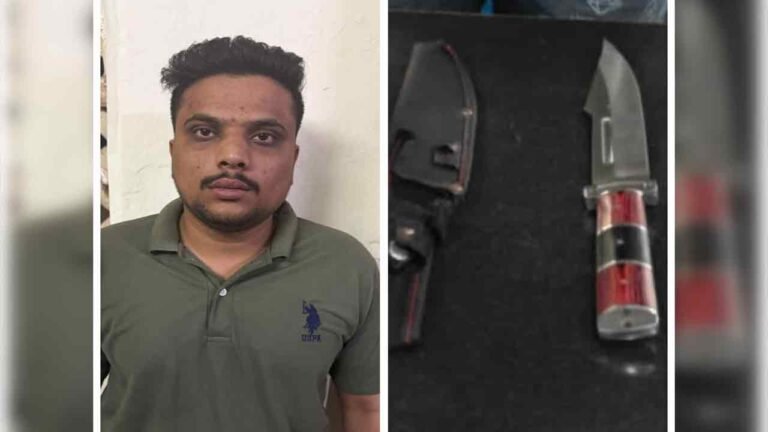Falaknuma Police Arrests Man with Illegal Knife