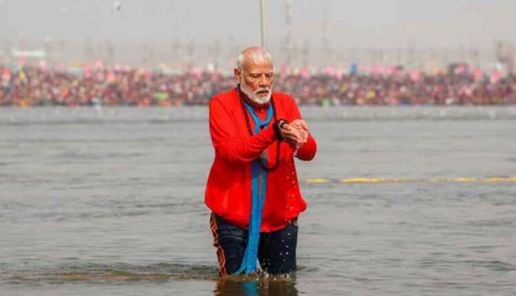Mahakumbh: PM Modi Takes Holy Dip At Sangam