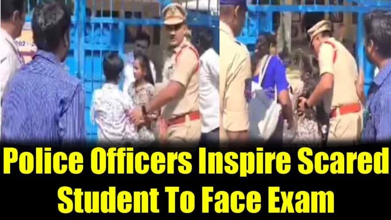 Brave Encounter: Police Inspire Sscared Student To Face Exams Fears