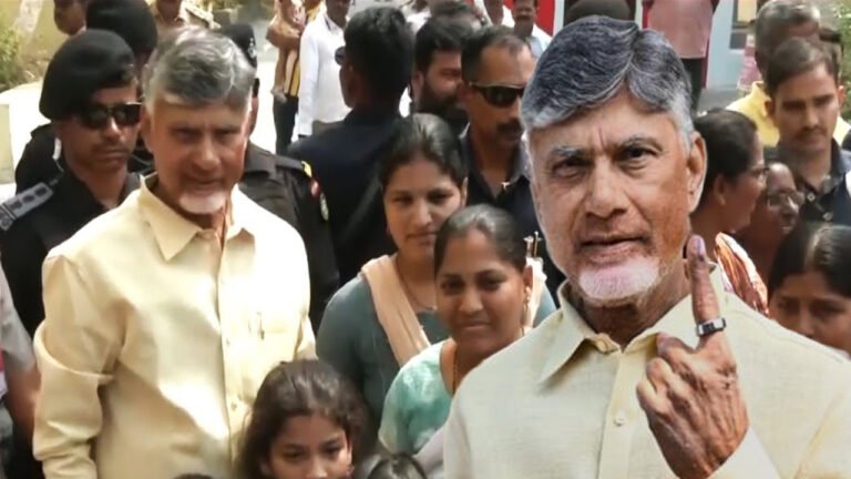 AP CM Chandrababu Naidu Cast His Vote In MLC Elections