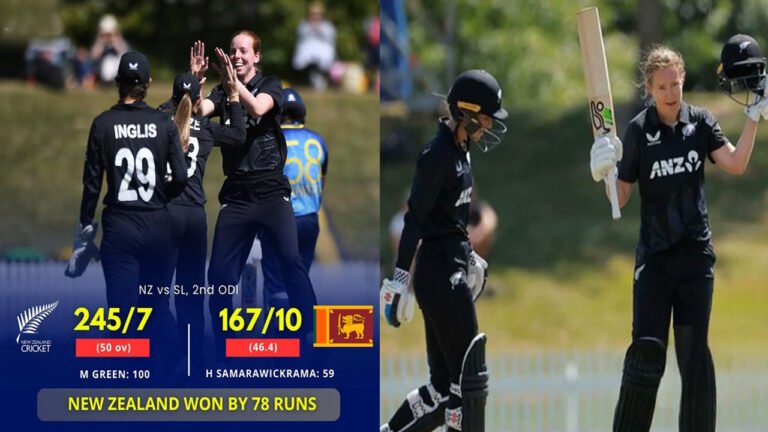 New Zealand Women beat Sri Lanka Women by 78 runs