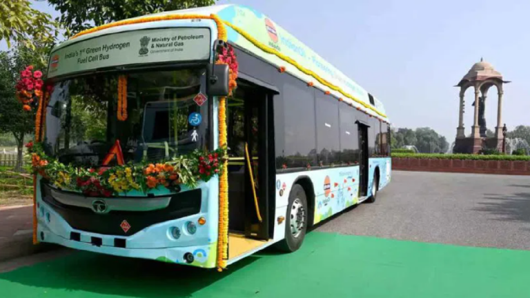 India Takes Major Step Towards Green Mobility With Demonstration Ride Of Green Hydrogen Bus