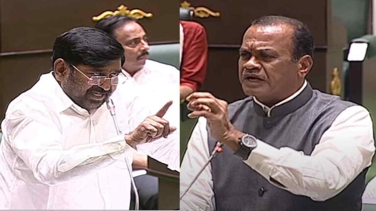 Uproar In Assembly: Jagadish vs Komati Reddy 