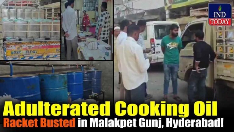 Adulterated Cooking Oil Racket Busted in Malakpet Gunj