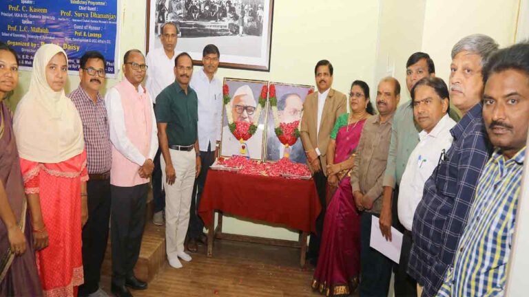 Osmania University Pays Tribute to Dr. B.R. Ambedkar & Babu Jagjivan Ram