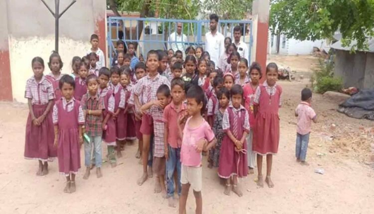 Students Lock School, Stage Protest Against Teacher  Attitude