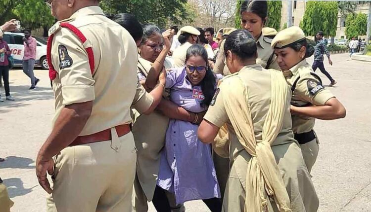 Tension In Osmania University Has Police Arrested Protesting Students