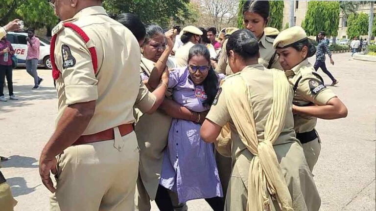 Tension In Osmania University Has Police Arrested Protesting Students