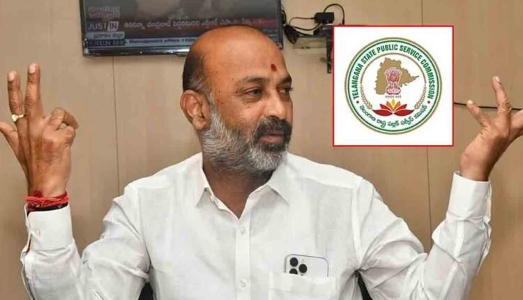 Bandi Sanjay's Letter To TGPSC Chairman On Group-1 Issue