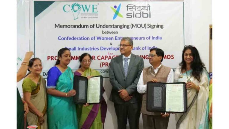 COWE Signs BMO Agreement with SIDBI for Pan-India Rollout