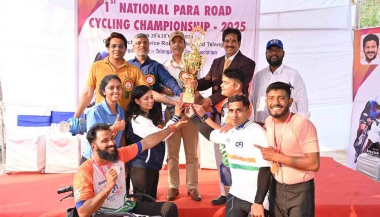 First National Para Cycling Competition Held In Medchal
