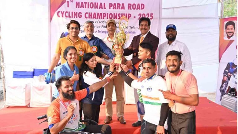 First National Para Cycling Competition Held In Medchal