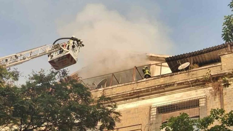 Massive Fire At ED Office Building In Mumbai