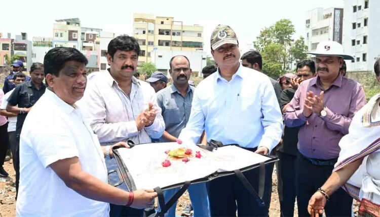 HYDRAA Commissioner Launches Development Works At Bathukamma Kunta In Amberpet