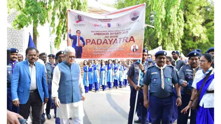 Governor Jishnu Dev Varma Flagged Off “Jai Bhim Padayatra”