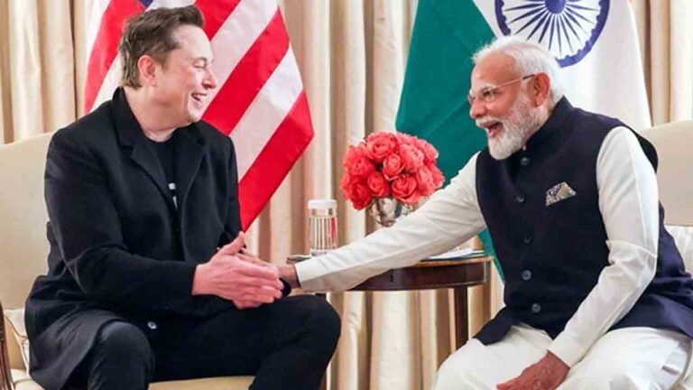 PM Modi Meets Elon Musk