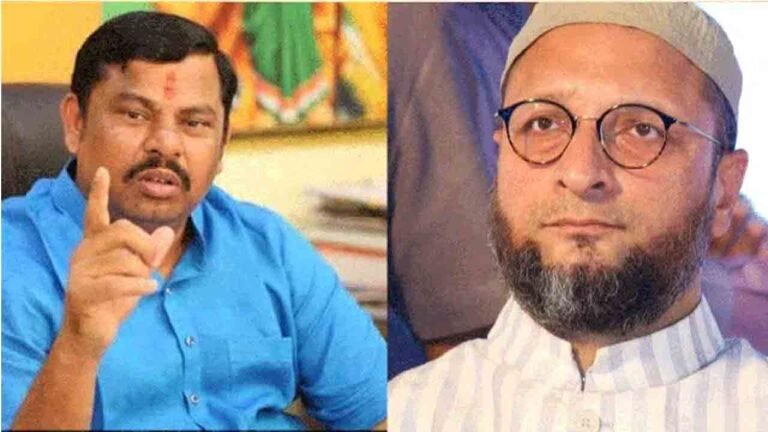 Waqf Board Row: Raja Singh Appeals to Centre For SIT Probe Against Owaisi